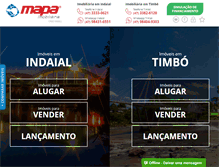 Tablet Screenshot of imobiliariamapa.com.br